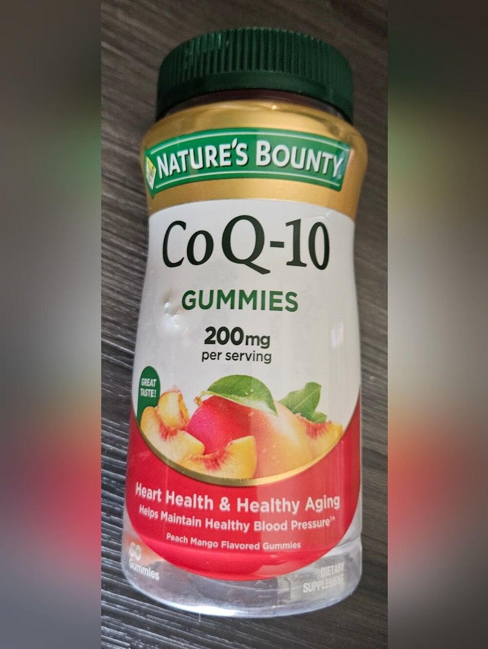 CoQ-10 Gummies - Peach (Red/Gold Label)